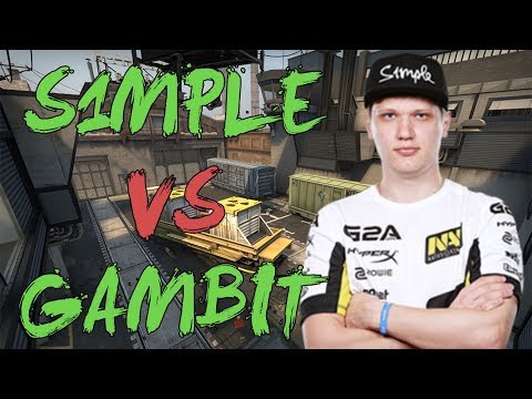 CSGO: POV Na'Vi s1mple vs Gambit (28/15) train @ DH Masters Marseille 2018