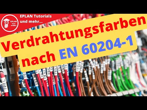 Wiring colors according to EN 60204-1 for the control cabinet