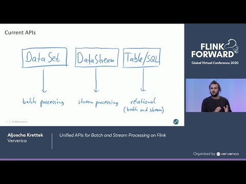 Unified APIs for Batch and Stream Processing on Flink