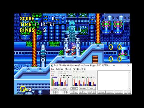 SMW Custom Music: Sonic CD (JPN/PAL) - Metallic Madness (Good Future) (Port by Slash Man)