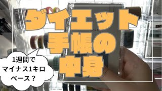 ダイエット手帳の中身公開！