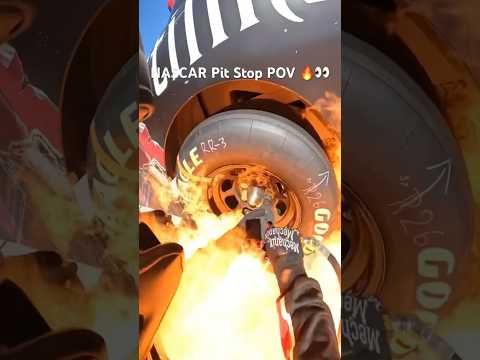 Nascar pit stop POV 🔥👀 #nascar #racing #motorsports