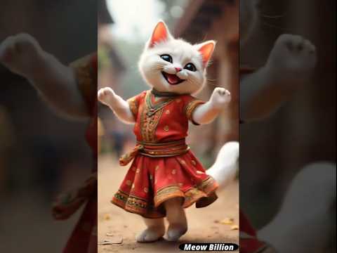 🇮🇳 Indian Cat 😺😂Funny Village Dance 🕺💃#funnycats #funnydance #viraldance #viralshorts #cutecat