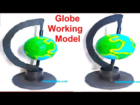 How to make Model of Globe for science project and school Exhibition Model of Earth 3d craftpiller