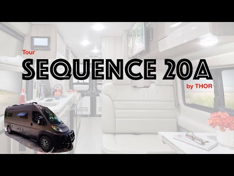 REALLY NICE 😊 Floor Plan TOUR SQUENCE 20A by Thor. Sleep 4. Lithium 🔋. POP-TOP. Class B camper van