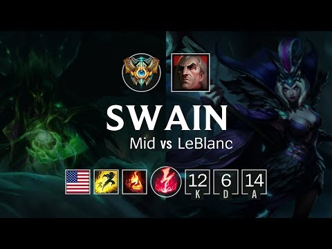 Swain Mid vs LeBlanc - NA Challenger Patch 8.21