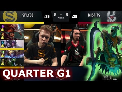 Splyce vs Misfits | Game 1 Quarter Finals S7 EU LCS Spring 2017 PlayOffs | SPY vs MSF G1 QF