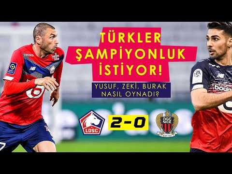 Lille 2-0 Nice | Burak Yılmaz ve Zeki Çelik golleri attı!