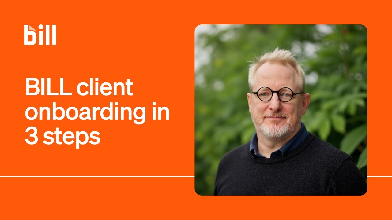BILL client onboarding in 3 steps