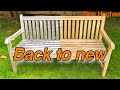 Garden bench restoration