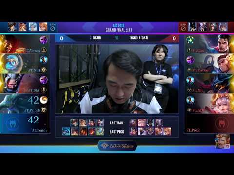 Chung Kết AIC 2018 - J Team vs. Team Flash - Ván 1 - Quá nhiều sai lầm