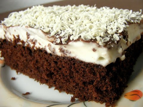 Cake with cocoa base and whipped cream "Night and Day" - MUST BE MADE!!! (with subtitles)