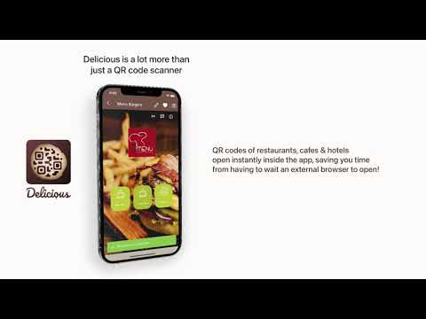 Delicious QR Code Menu Scanner Video