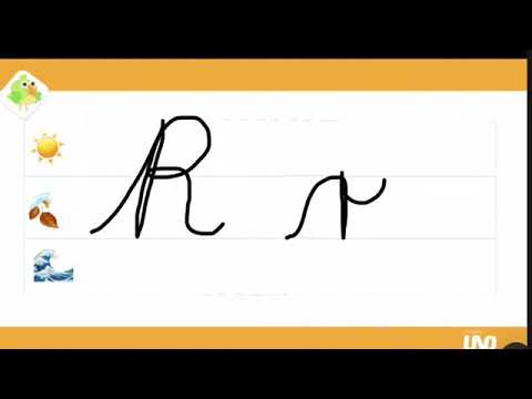 Trazo de la letra “r”