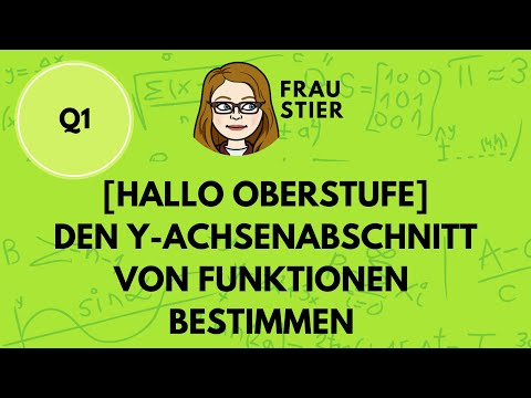 y-Achsenabschnitt einer Funktion bestimmen