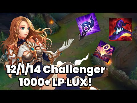 UNSTOPPABLE 12/1/14 1K LP Challenger Lux Mid! S13 League of Legends | Full Gameplay