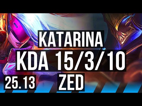 KATARINA vs ZED (MID) | 15/3/10 | KR Diamond | 25.13