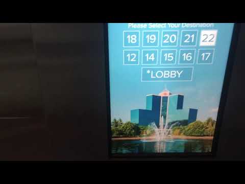 Absolutely Insane 1000-1200 FPM Westinghouse/Otis Touchscreen Traction Elevators Sheraton Crossroads