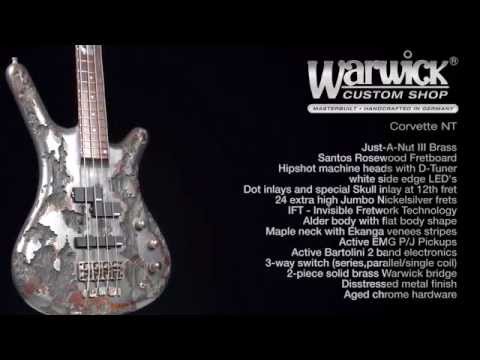 Warwick Custom Shop Masterbuilt - Corvette NT Distressed Metal Finish for Rex Brown