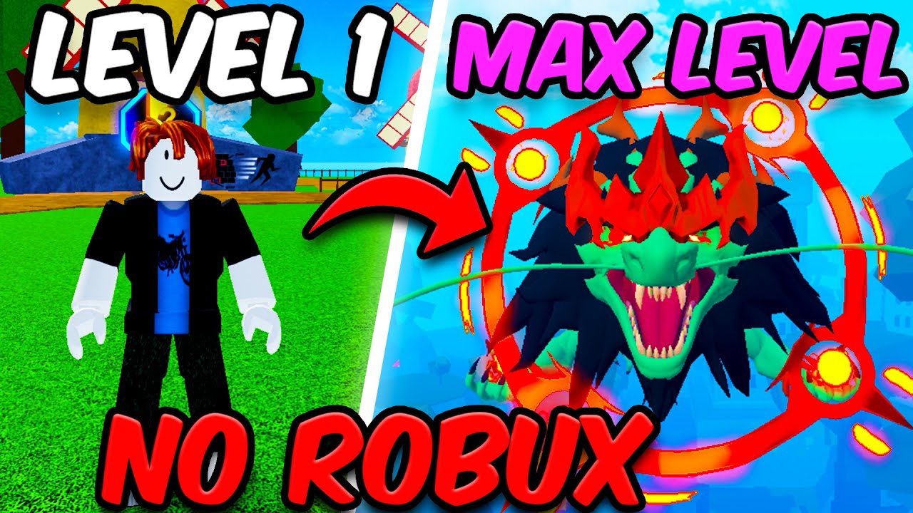 Blox Fruits Noob To Max With NO ROBUX [FULL MOVIE]