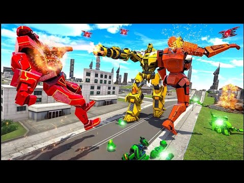 Rank 1 in Optimus Prime Multiple Transformation Jet Robot Car Game 2020 - Android Gameplay