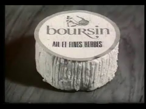 Boursin Ail et fines herbes "L'insomniaque" 1ère Pub TV Française 1er octobre 1968