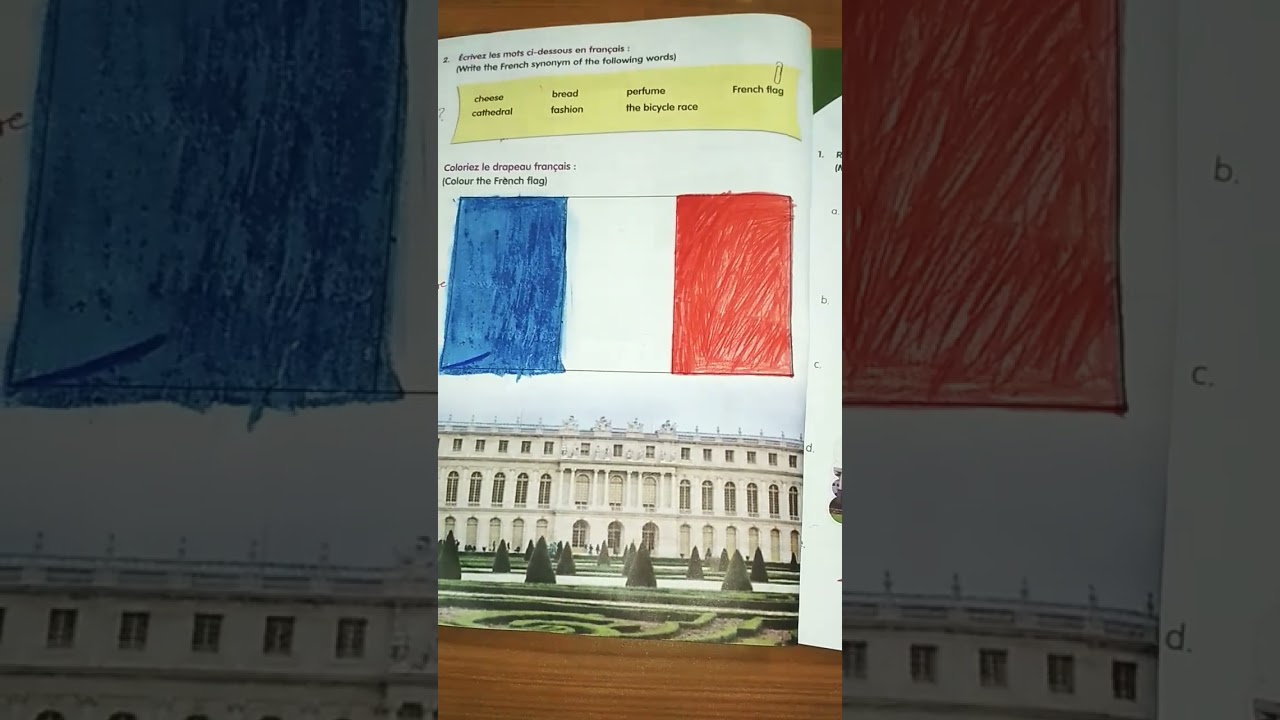 (French workbook exercises of class 6 Lesson 0 )