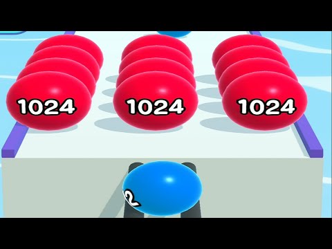 Ball Run 2048 All levels gameplay Android iOS (231-254)