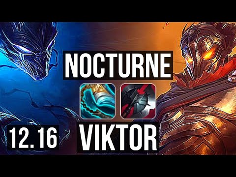 NOCTURNE vs VIKTOR (MID) | 4.7M mastery, 1700+ games, 6/1/5, Dominating | EUW Master | 12.16
