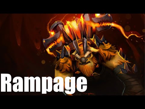 Earthshaker Echo Slam RAMPAGE- Dota 2 Highlights