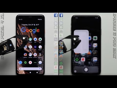 iPhone  11 Pro Max vs Google pixel 4xl Speed test