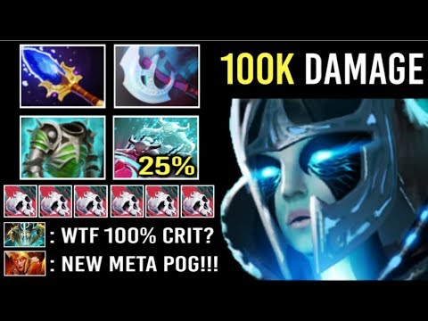 EPIC Sh*t 100k Damage 25% CRIT 31 Kills New Style Scepter PA vs Annoying Disable Crazy 7.22 Dota 2