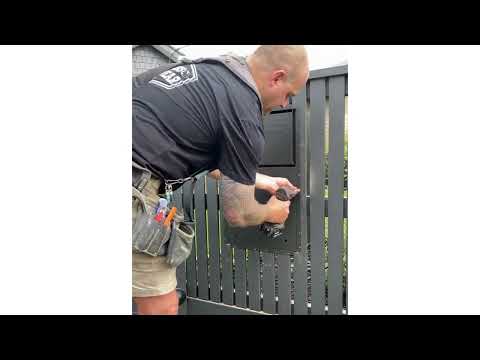 Milkcan Zurich Letterbox - How to install into a fence