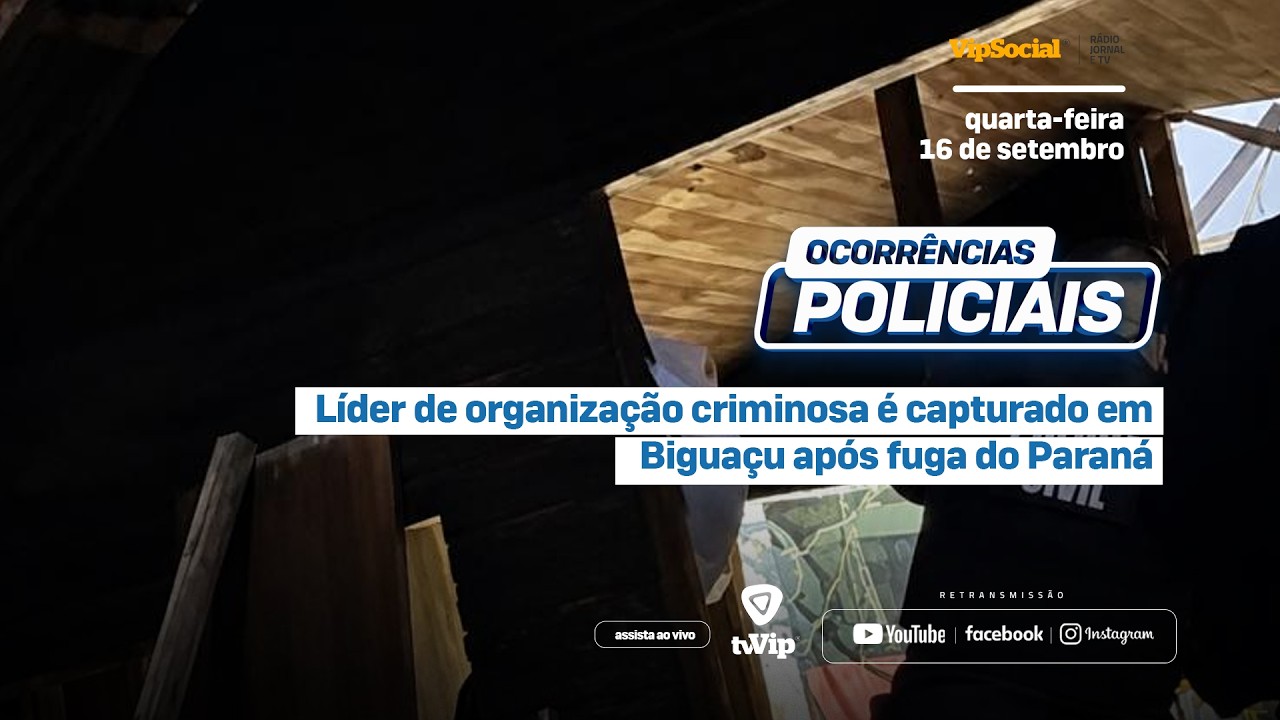 Líder de organização criminosa é capturado em Biguaçu após fuga do Paraná