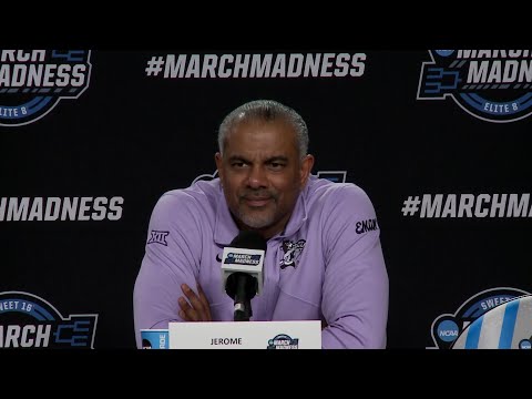 Kansas State Basketball | Jerome Tang speaks from the podium after loss to Florida Atlantic