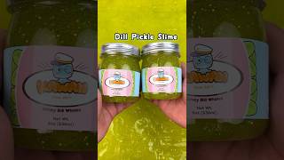 The MOST Unique Slime Ever 😆🥒 #dillpickle #slimecreation #pickleslime #shorts #shortsfeed