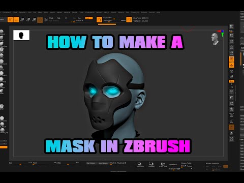 How to Create a Face Mask in zBrush using Mesh Project Brush