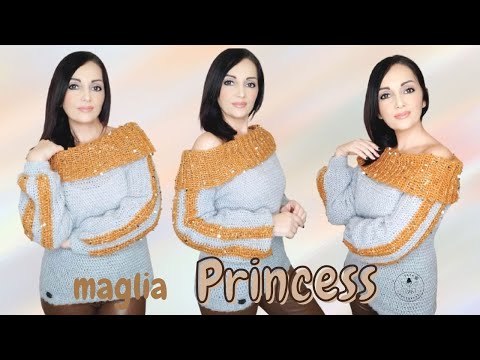 Tutorial thumbnail 4: Prince mixed mohair with teardrop sequins yarn ball 50g