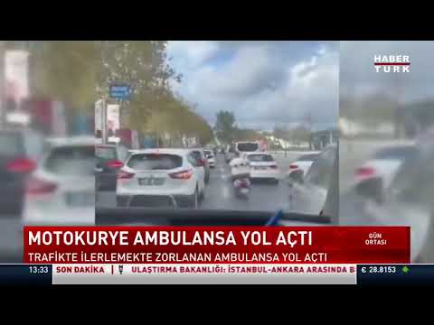 Bakan Koca, Ambulansa Yol Açmak İçin Gösterdiği Çabayla Takdir Toplayan Motokuryeye Teşekkür Etti HABERTURK/21.09.2023