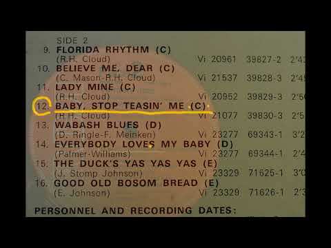 ROSE DE LUXE SYNCOPATORS { Baby, Stop Teasin' Me } 1927.