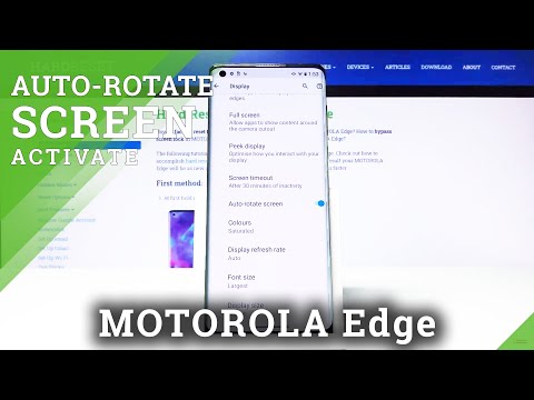 How to Enable Rotate-Screen in Motorola Edge – Automatic Screen Rotation