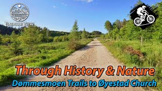 Virtual Biking | 🚴‍♂️Ride Through History & Nature - Dømmesmoen Trails to Øyestad Church