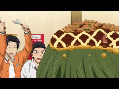 Takao yeets his food on Midorima's head and Midorima beats da hecc out of him