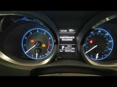 2014 and 05-2017 Toyota Corolla oil light reset / maintenance reset