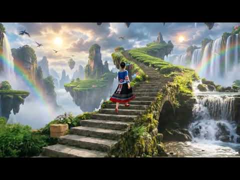 Çaylıklar arasında fantastik merdiven