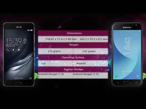 Asus Zenfone AR with Google Daydream VR vs Samsung Galaxy J3 2017 - Phone comparison
