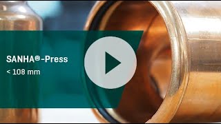 SANHA-Press verloopkoppeling,  2x pers