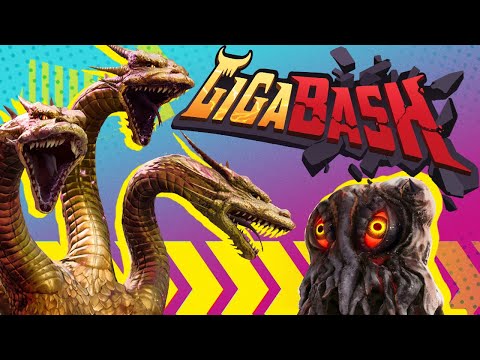 The golden dragon and muck monster JOIN THE BASH! - Gigabash (Godzilla Nemesis DLC)
