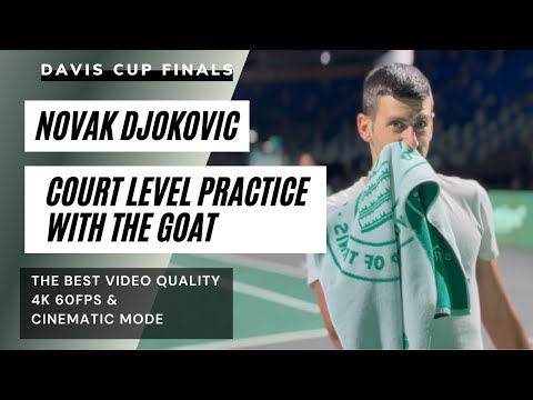 The Best Novak Djokovic Practice Video (Highest quality | Davis Cup Finals 2023 | The GOAT)