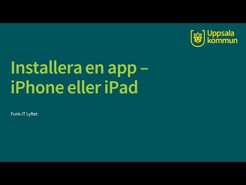 Installera en app i iPhone eller iPad